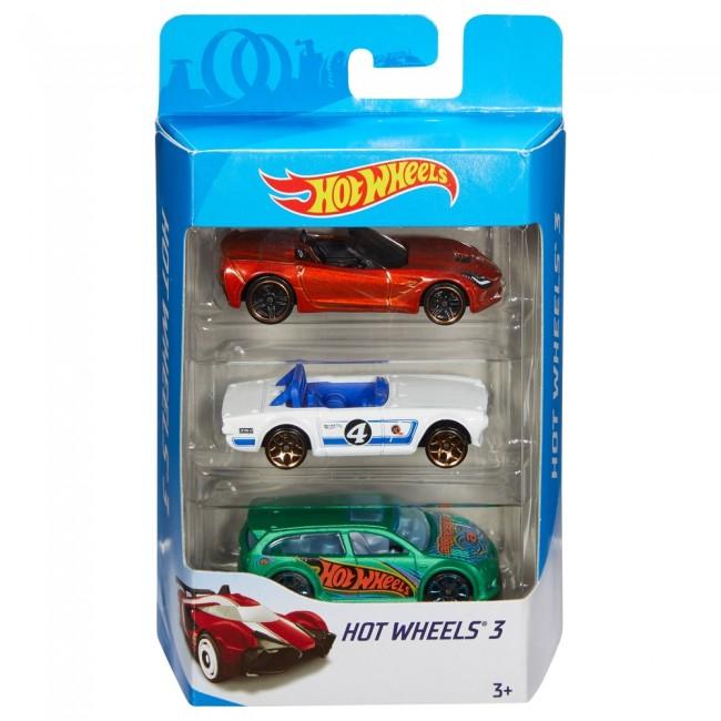 Ігровий набір із 3-х базових машинок в ас. (K5904), Hot Wheels